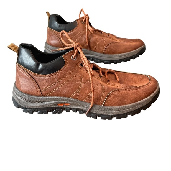 HTF mens Leather lace up rubber lug sole Oxfords size 42 (9) - Picture 5 of 8